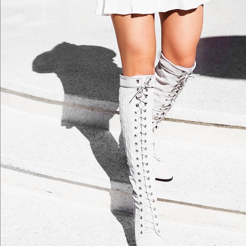 Free People Jeffrey Campbell Laced Up Boot NEW